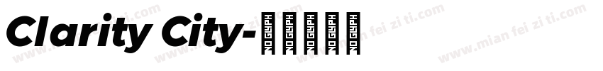 Clarity City字体转换